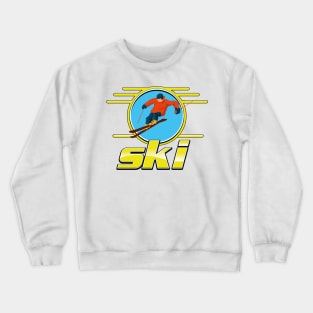 Retro ski logo Crewneck Sweatshirt